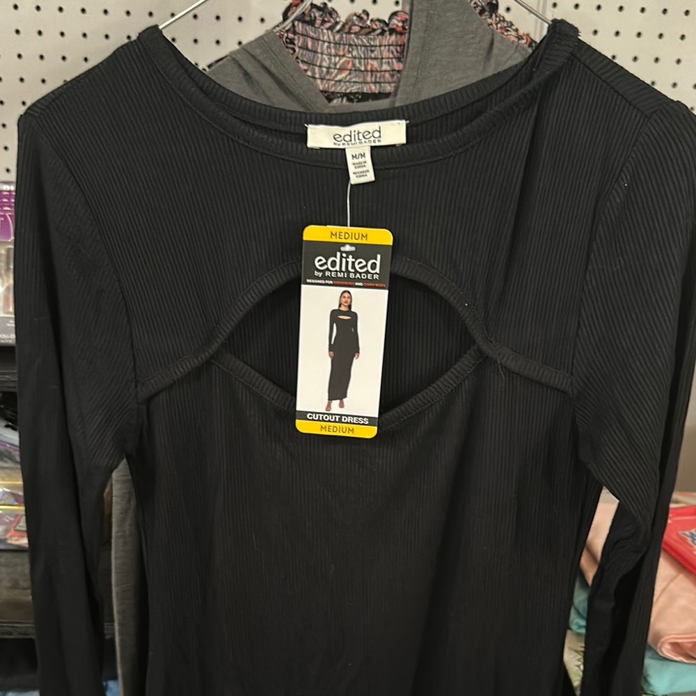 Edited Black Cutout Dress